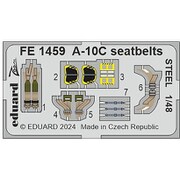 EDUFE1459 1/48 A-10C ステンレス製 シートベルト （グレートウォール用） [プラモデル用パーツ]