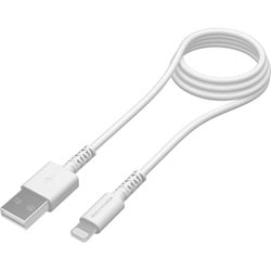 USB-A to Lightning ケーブル 1.0m 抗菌 ホワイト TH136L10QW