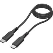 USB Type-C to USB Type-C ソフトケーブル PD240W 1.0m ブラック 過熱防止 TH302CC10K