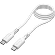 USB Type-C to USB Type-C ソフトケーブル PD240W 1.0m ホワイト 過熱防止 TH302CC10W