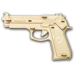 58195 [木製9連式輪ゴム銃]