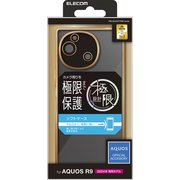 PM-S242UCTMKGD [AQUOS R9 SH-51E ケース ソフト カバー 衝撃吸収 カメラレンズ保護設計 メタリックフレーム 極限設計 メタリックゴールド]