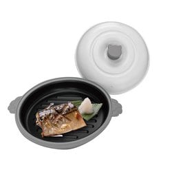 70203 CHEF 電子レンジでかんたん調理 レンジパン ネコ丸型 GY