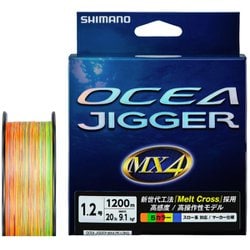 PL-O14X [オシアジガー MX4 PE 1200m 1.2号 （20lb） マルチカラー]