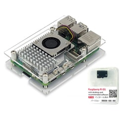 Raspberry Pi 5 / 4GB アクリルベース＆アクティブクーラーセット RASPi5-ACCL