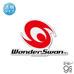 WDS-001 ワンダースワン 透明ステッカー ロゴ [キャラクターグッズ]