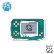 WDS-002 ワンダースワン 透明ステッカー スケルトングリーン [キャラクターグッズ]