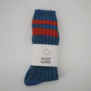 AGlinesocksaFblu [アバンギャルド コットンラインソックス]
