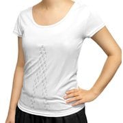 リライブ インナーシャツ 2分袖 レディース Uネック ホワイト Mサイズ INU-001-WHT-M