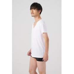 リライブシャツ　ホワイト Vネック Tシャツ Mサイズ リライブ ホワイト Vネック Tシャツ Mサイズ - メルカリ