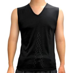 リライブ インナーシャツ ノースリーブ メンズ ブラック Mサイズ INV-002-BLK-M