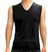 リライブ インナーシャツ ノースリーブ メンズ ブラック 3Lサイズ INV-002-BLK-3L