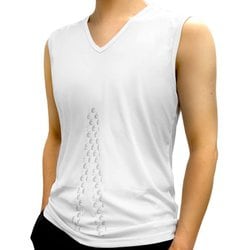 リライブ インナーシャツ ノースリーブ メンズ ホワイト Lサイズ INV-002-WHT-L