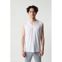 【新品未使用】リライブインナー LLサイズ メンズ ノースリーブ ホワイト リライブシャツ インナー ノースリーブ メンズ リカバリーウェア