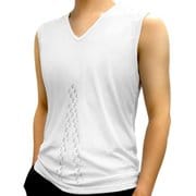 リライブ インナーシャツ ノースリーブ メンズ ホワイト LLサイズ INV-002-WHT-LL