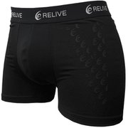 リライブパンツ ボクサータイプ メンズ 前閉じ(ポリ) 表面プリント ブラック Lサイズ PNM-002-BLK-L