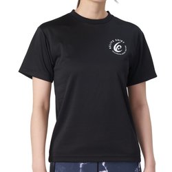 リライブシャツスポーツ 半袖 男女兼用 冷感生地 ブラック Sサイズ TPC-006-BLK-S