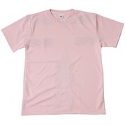 リライブシャツ 半袖 男女兼用 縫付タイプ 丸ネック ポリエステル ライトピンク Lサイズ TPC-901-LPNK-L