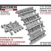 WR35020 1/35 ティガーII用 鉄道輸送用 初期型1 可動履帯 [プラモデル用パーツ]