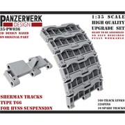 WR35036 1/35 M4シャーマン HVSS用 T-66 可動履帯 [プラモデル用パーツ]