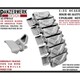 WR35041 1/35 M4シャーマン T48型 ラバーシェブロン 可動履帯 磨耗状態 ダックビルズ付き [プラモデル用パーツ]