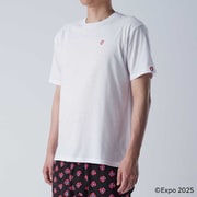 EXPO 2025 大阪・関西万博 メンズ インナーTシャツ 半袖 丸首 シンボルマークワンポイント M シロ 8015-11