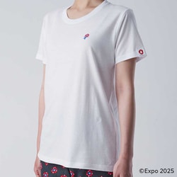 EXPO 2025 大阪・関西万博 レディース インナーTシャツ 半袖 丸首 ミャクミャクワンポイント M シロ 8015-50