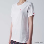 EXPO 2025 大阪・関西万博 レディース インナーTシャツ 半袖 丸首 シンボルマークワンポイント M シロ 8015-51