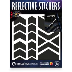 リフレクターシール SHAPES RB2043 Chevrons black [ロゴステッカー]