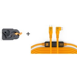 LLPC31RT2-ORG [テザーガード レバーロック ＆ ケーブル キット（USB-C/USB-C 9.4m） オレンジ]