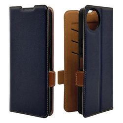 8011AW4BSMNVB [AQUOS Wish4用 手帳型 薄型 カード入れ おしゃれ スタンド機能 シンプル サイドマグネット アクオス NV BR]
