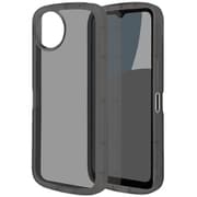 8021AW4TPBK [AQUOS Wish4用 ソフトケース TPU 耐衝撃吸収 ぷっくり形状 ブラック アクオス]