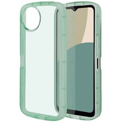 8025AW4TPGR [AQUOS Wish4用 ソフトケース TPU 耐衝撃吸収 ぷっくり形状 グリーン アクオス]