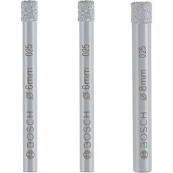 磁器タイル用ダイヤモンドドリルビット（回転専用） 3本入りセット 2607011626