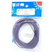 SHW-S 0.65mm L-10 PU [耐熱絶縁ビニル電線 単線 φ0.65mm 10m袋入 紫]