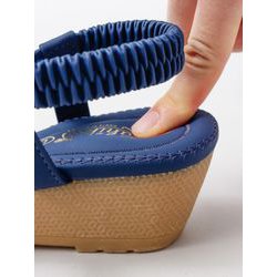 ビジューナサンダル L NAVY 4COP9205