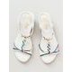 ビジューナサンダル M WHITE 4COP9205