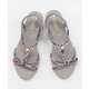 ビジューナサンダル L GRAY 4COP9205