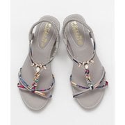 ビジューナサンダル L GRAY 4COP9205