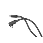シリコンケーブル L字型 USB-C to USB-C 1m PD240W対応 高速データ転送・高画質出力 ブラック CIO-SLL240W-CC1-BK