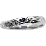 MHR001350 #7 SS /0.01ct 1Pブルーダイヤ