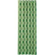 間仕切りサッとパタパタ省エネカーテン 市松柄グリーン 95×265