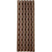 間仕切りサッとパタパタ省エネカーテン 市松柄ブラウン 95×205