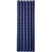 間仕切りサッとパタパタ省エネカーテン 花柄ネイビー 95×265