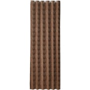間仕切りサッとパタパタ省エネカーテン 花柄ブラウン 95×205