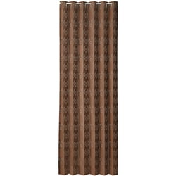 間仕切りサッとパタパタ省エネカーテン 花柄ブラウン 95×265