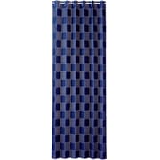 間仕切りサッとパタパタ省エネカーテン 市松柄ネイビー 95×205