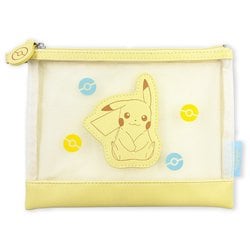 PKM-841 ポケットモンスター メッシュフラットポーチ パステル ピカチュウ [キャラクターグッズ]