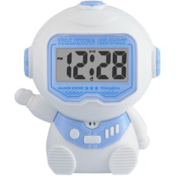 time piece Taking トーキングクロック 日本語 ホワイト/ブルー TPC103-WB