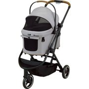 ペットカート lulutail Carry(ルルテイル キャリー) レンティキュラークラウズグレー 折り畳み式 耐荷重20kg